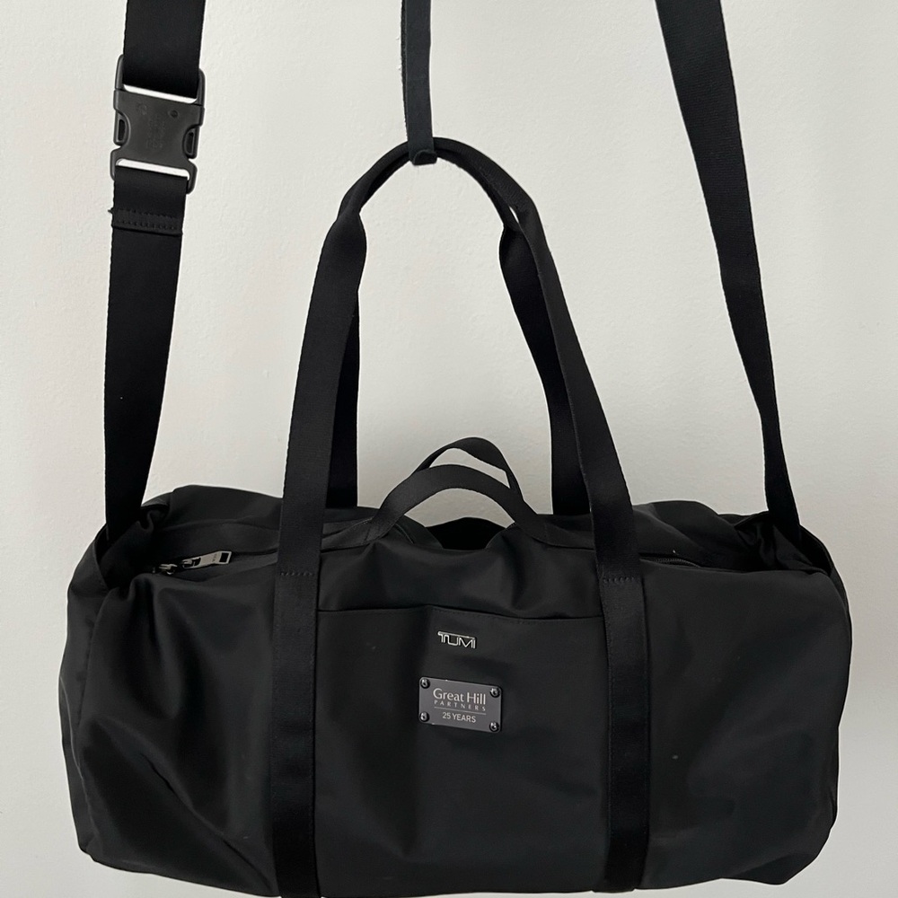 Tumi Duffel Bag Black Nylon Luggage